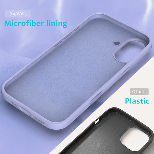 Silikonecover iPhone 16 Plus Lilla