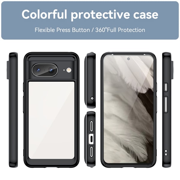 Hybrid Edge Case Google Pixel 8 Svart