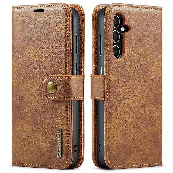DG.MING 2-i-1 Magnet Pung Samsung Galaxy S23 FE Cognac