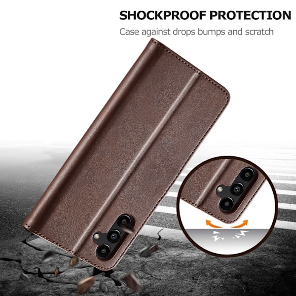 LC.IMEEKE Plånboksfodral Samsung Galaxy S24 FE Brun