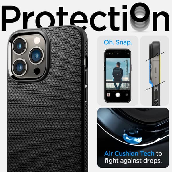 Spigen iPhone 14 Pro Max -kuori Liquid Air Black