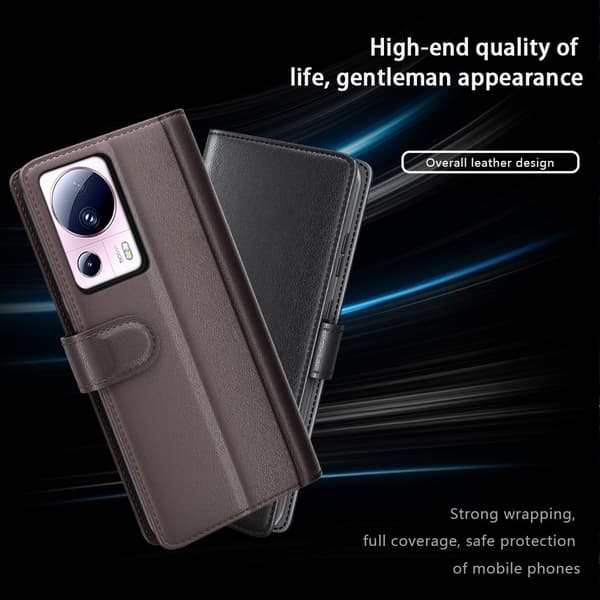 Ægte læderetui Xiaomi 13 Lite Brun