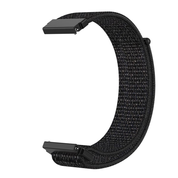 Nylon rannekoru Samsung Galaxy Watch 46mm musta