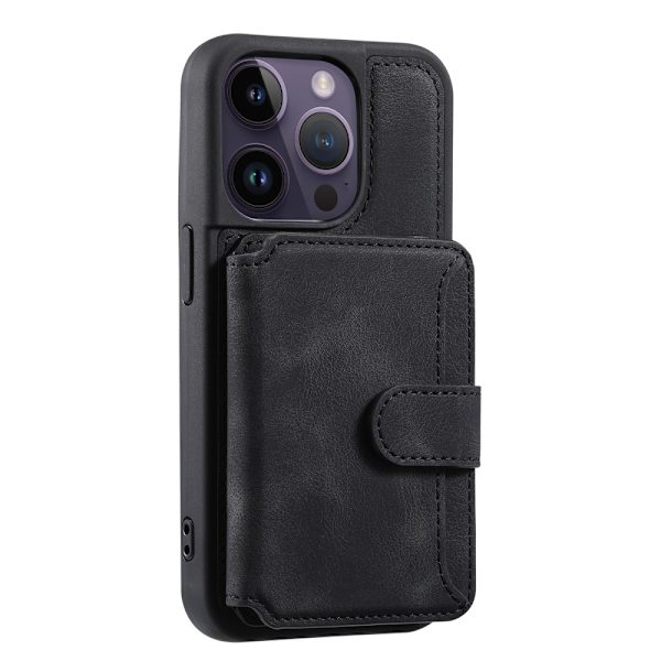 Multi-Slot Skal RFID-beskyttelse iPhone 15 Pro Max Sort