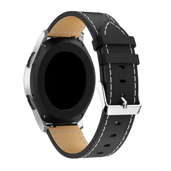 Klassisk læderrem Samsung Galaxy Watch 46mm Sort