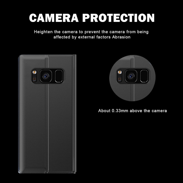 Samsung Galaxy S10 Etui Med Display Sort