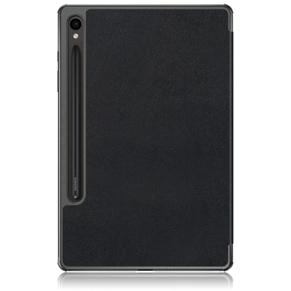 Samsung Galaxy Tab S9 -kotelo, kolminkertainen musta