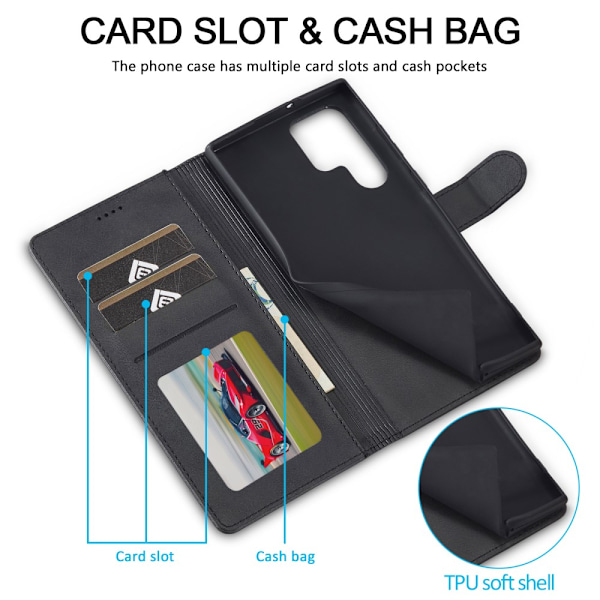LC.IMEEKE Pungetui Samsung Galaxy S22 Ultra Sort