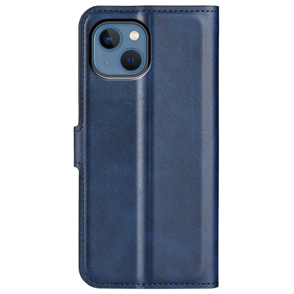 iPhone 14 Plus Wallet Läder Blå