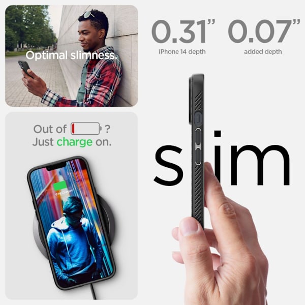 Spigen iPhone 14 Cover Liquid Air Sort