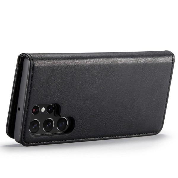 DG.MING 2-i-1 Magnet Pung Samsung Galaxy S22 Ultra Sort