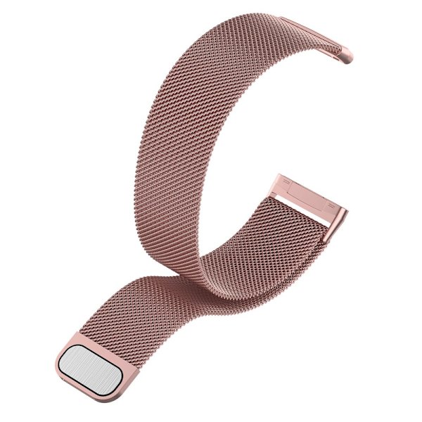 Milanese Loop Rem til Fitbit Versa 4/Sense 2 Rosa (S)