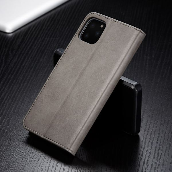 LC.IMEEKE Plånboksfodral i Läder iPhone 11 Pro Max Grå