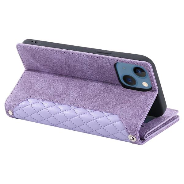 iPhone 14 Lompakko Kotelo Pehmustettu Violetti