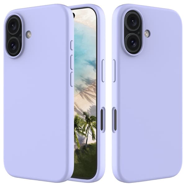 Silikonikuori iPhone 16 Plus - Lila