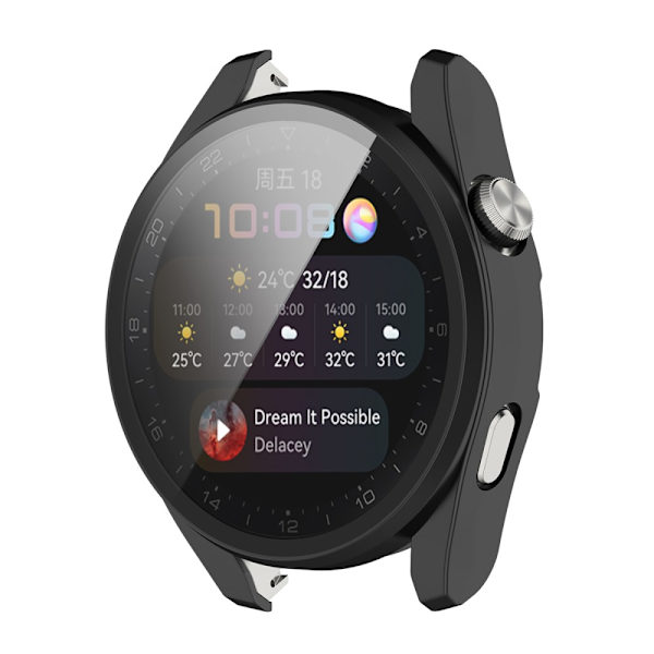 Heltäckende Skal Huawei Watch 3 Pro Sort