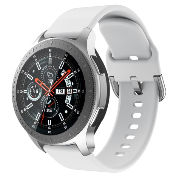 Pehmeä silikonirannekoru Samsung Galaxy Watch 46mm valkoinen