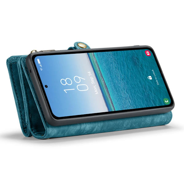 CaseMe Multi-Slot 2 i 1 Plånboksfodral Samsung Galaxy A55 Blå