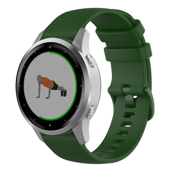 Silikonearmbånd Garmin Vivoactive 4s Grøn