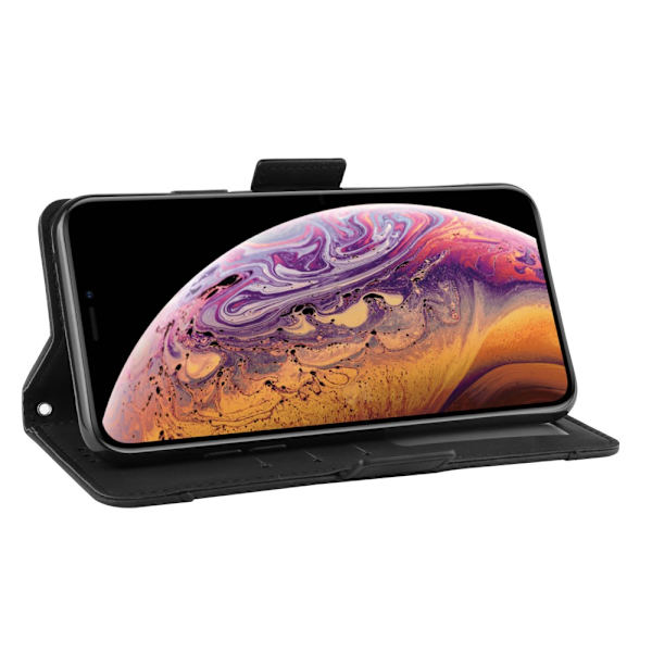 Multi Slot Plånboksfodral iPhone XS Max Svart