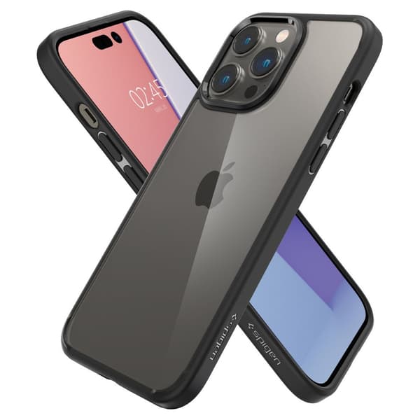 Spigen iPhone 14 Pro Case Ultra Hybrid Crystal Matte Black