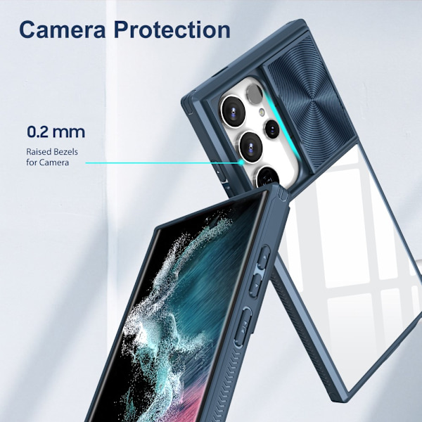 Skal Med Kameraskydd Samsung Galaxy S25 Ultra Blå