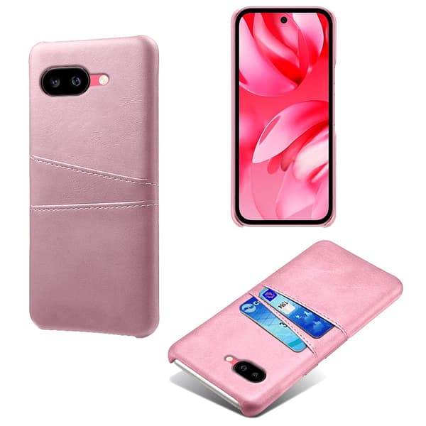 Läderskal Kortfack Google Pixel 9a Rosa
