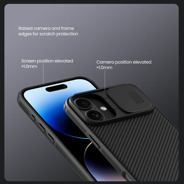 Nillkin CamShield Skal iPhone 16 Grön