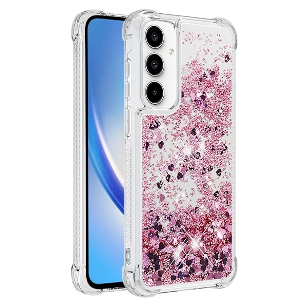 Glitter Bling TPU Case Samsung Galaxy A35 Roséguld