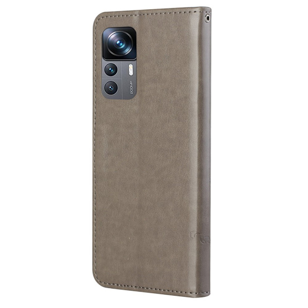 Læderetui Sommerfugle Xiaomi 12T Grå