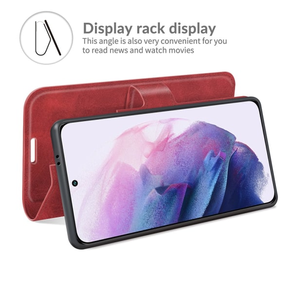 Nahkalompakko Samsung Galaxy S22 Plus punainen