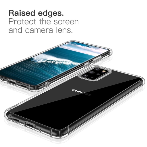 LEEU DESIGN Air TPU -kuori Samsung Galaxy S20 Plus - läpinäkyvä