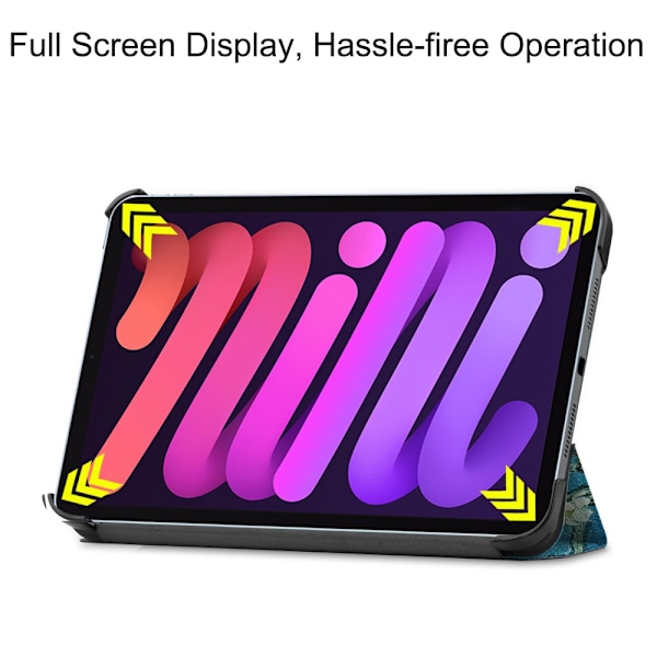 iPad Mini 6. generation (2021) Etui Tri-fold Kirsebærblomster