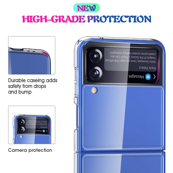 Crystal Hybrid Cover Samsung Galaxy Z Flip 4 Transparent