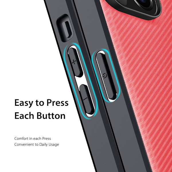 Dux Ducis Fino -sarjan kuori iPhone 14 Plus -punainen