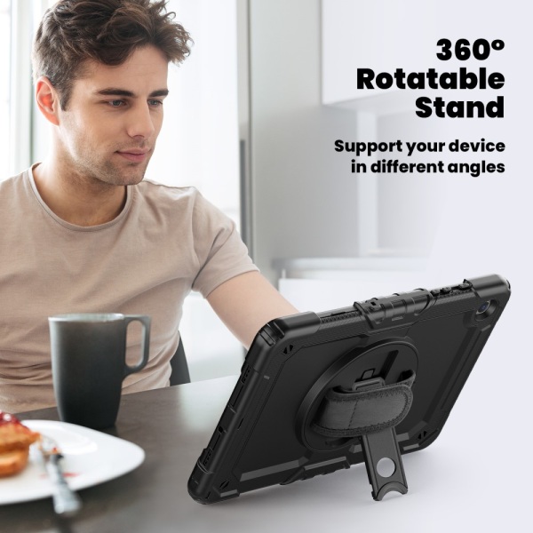 Samsung Galaxy Tab A9 Plus Stødsikkert Hybridcover Sort