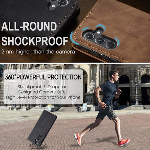 CaseMe Slim Pungetui Samsung Galaxy A35 Sort