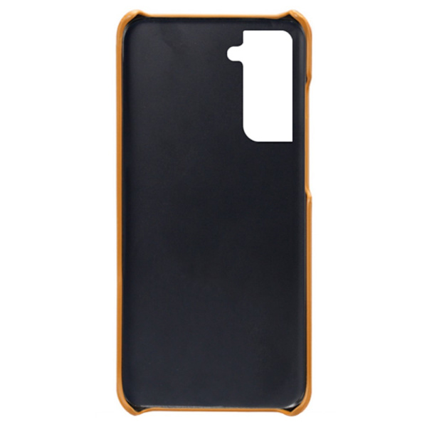 Läderskal Kortfack Samsung Galaxy S22 Cognac