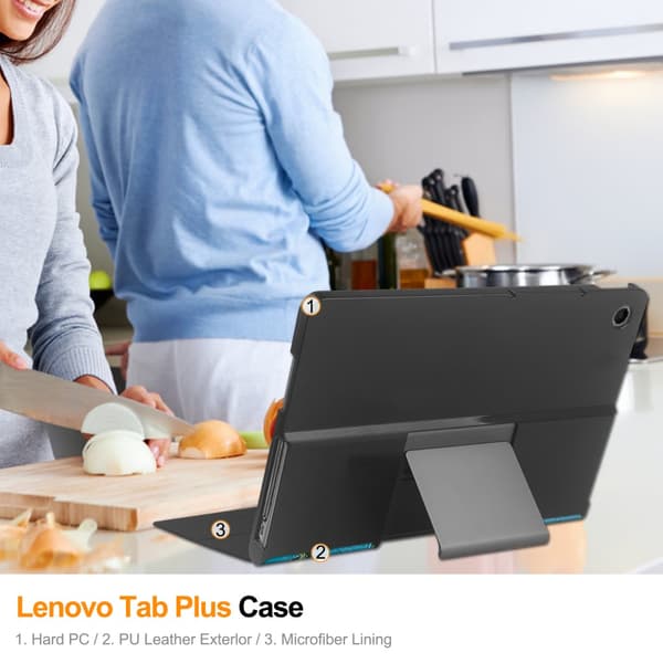 Lenovo Tab Plus -kotelo Tri-fold Kirsikankukat