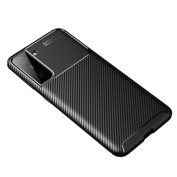 Carbon Shockproof TPU Case Samsung Galaxy S21 Svart