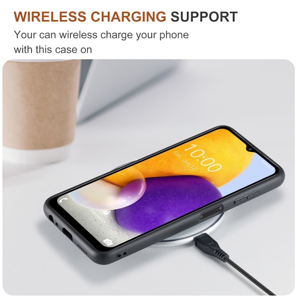 DG.MING 2 i 1 magnetiskt korthållarfodral Samsung Galaxy A13 brunt