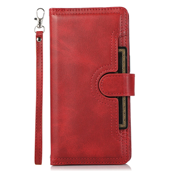 Plånboksfodral Multi-Slot iPhone 15 Pro Röd