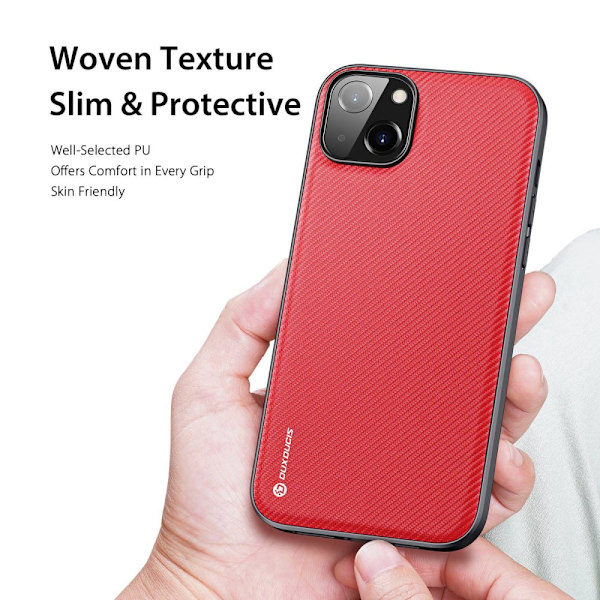 Dux Ducis Fino -sarjan kuori iPhone 14 Plus -punainen