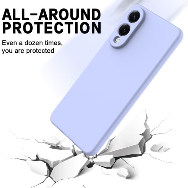 Silikonecover Samsung Galaxy S25 Edge Lilla