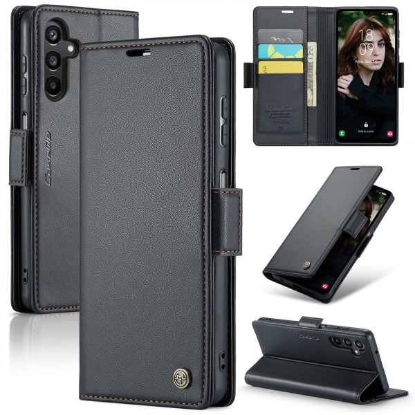 CaseMe Slim Wallet etui RFID-beskyttelse Samsung Galaxy A15 Sort
