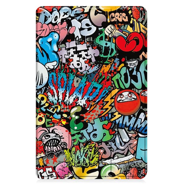Samsung Galaxy Tab A11 Plus Cover Tri-fold Graffiti