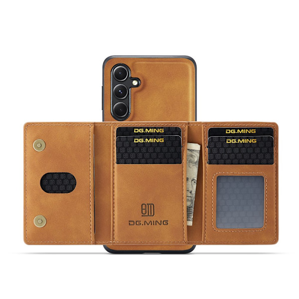 DG.MING 2 in 1 Magnetic Card Slot Case Samsung Galaxy A16 Cognac