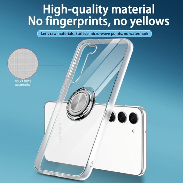 Skal Ringhållare Samsung Galaxy S23 Plus Transparent