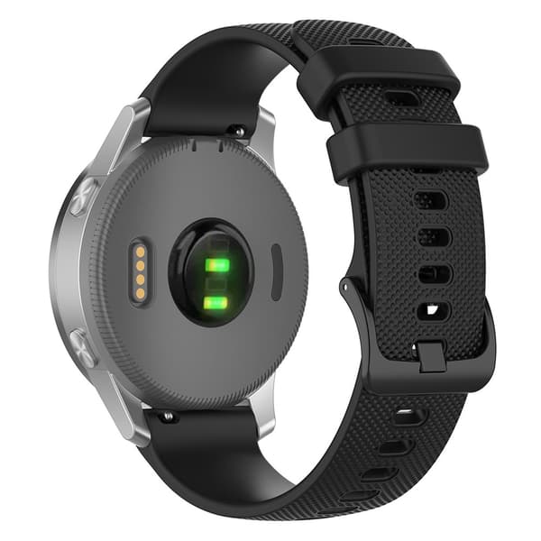 Silikonearmbånd Garmin Vivoactive 4s Sort