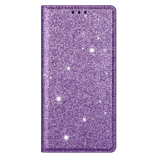 Glitter Plånboksfodral iPhone 13 Lila